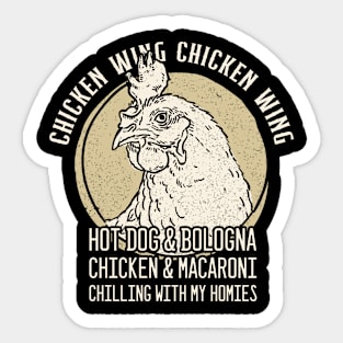 Chicken Wing Chicken Wing Hot Dog And Bologna Sticker